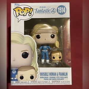 Funko Pop! Marvel Fantastic Four Invisible Woman & Franklin Action Figure Set
